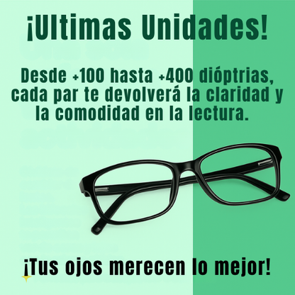 LENTES BIFOCALES PARA VER DE LEJOS Y DE CERCA 100 A +400