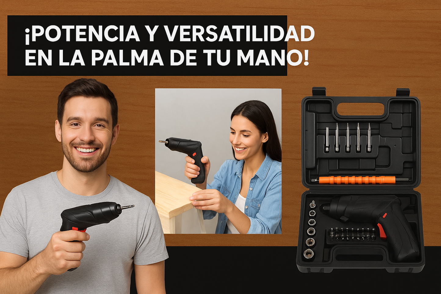DESTORNILLADOR INALAMBRICO 47 PIEZAS- ENVIO GRATIS