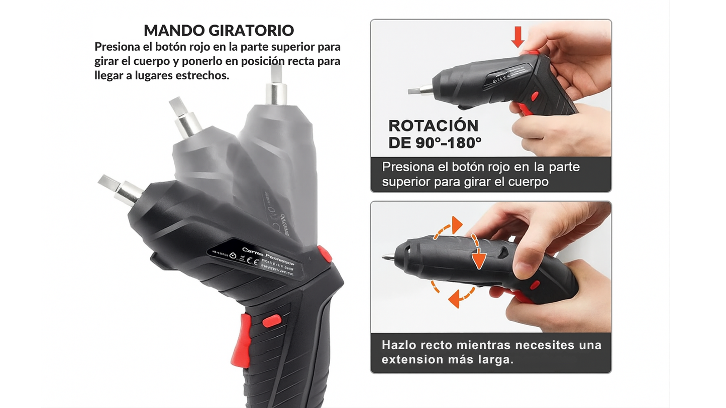 DESTORNILLADOR INALAMBRICO 47 PIEZAS- ENVIO GRATIS