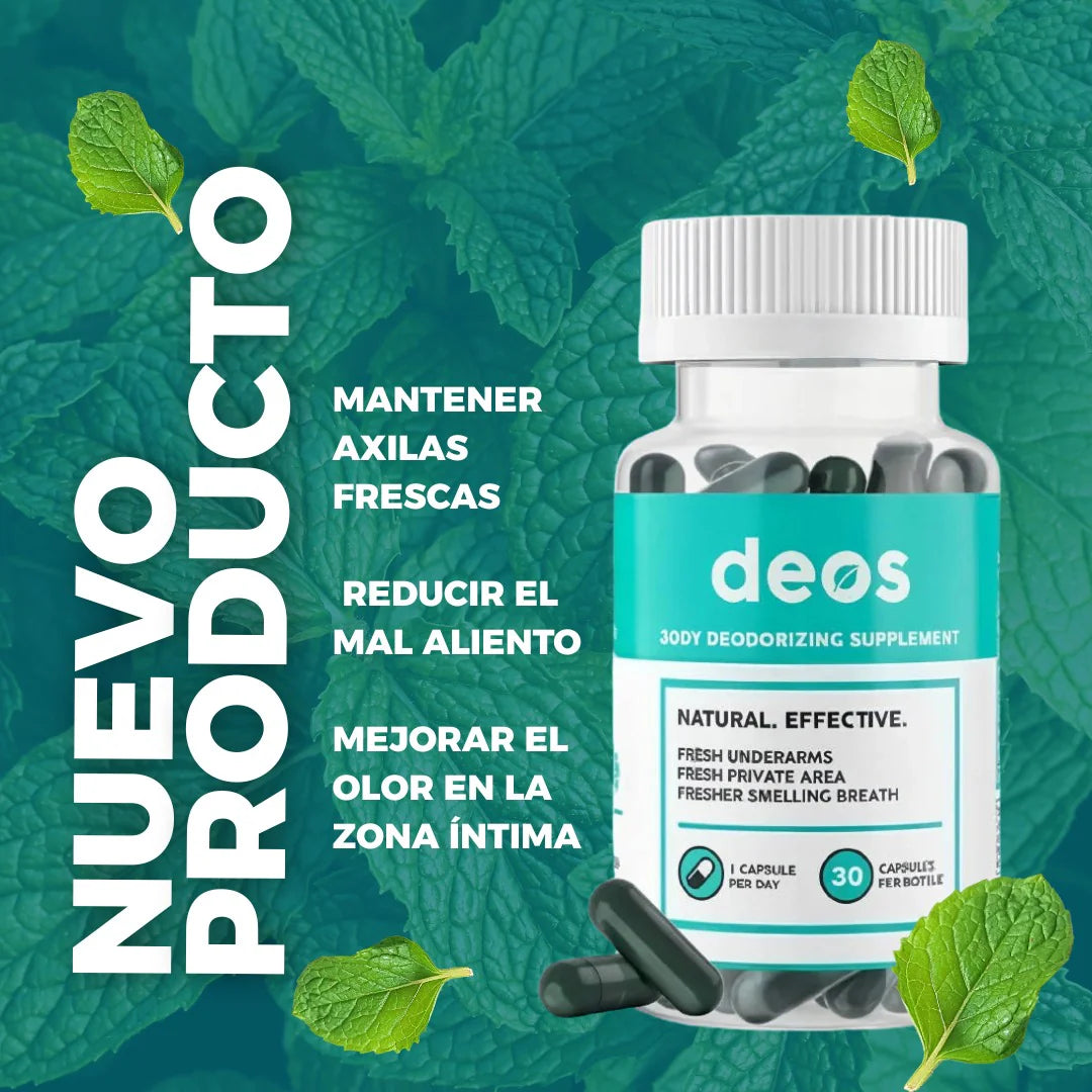 DEOS – Desodorizante Corporal en Cápsulas x 30 unds💊🍃 ENVIO GRATIS