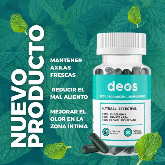 DEOS – Desodorizante Corporal en Cápsulas x 30 unds💊🍃 ENVIO GRATIS